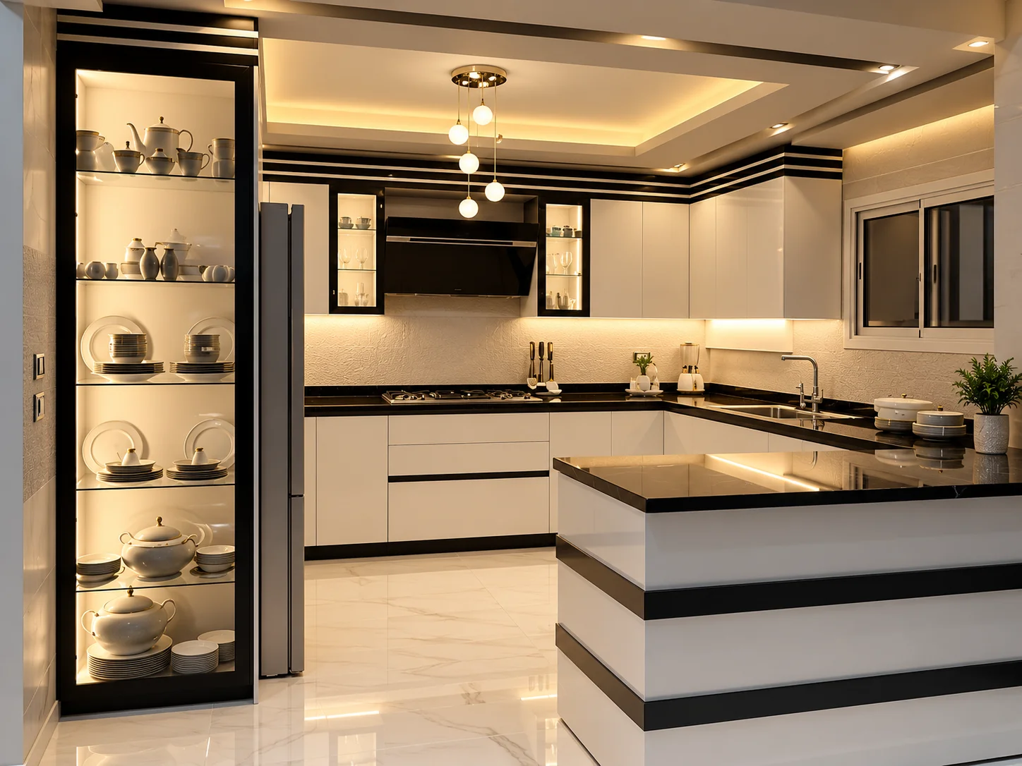 PVC Modular Kitchen Interior Project